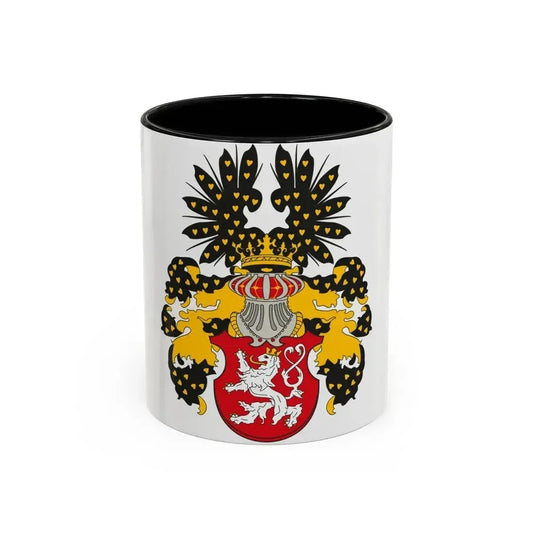 Coat of arms of the Kingdom of Bohemia - Accent Coffee Mug 11oz Black - Go Mug Yourself