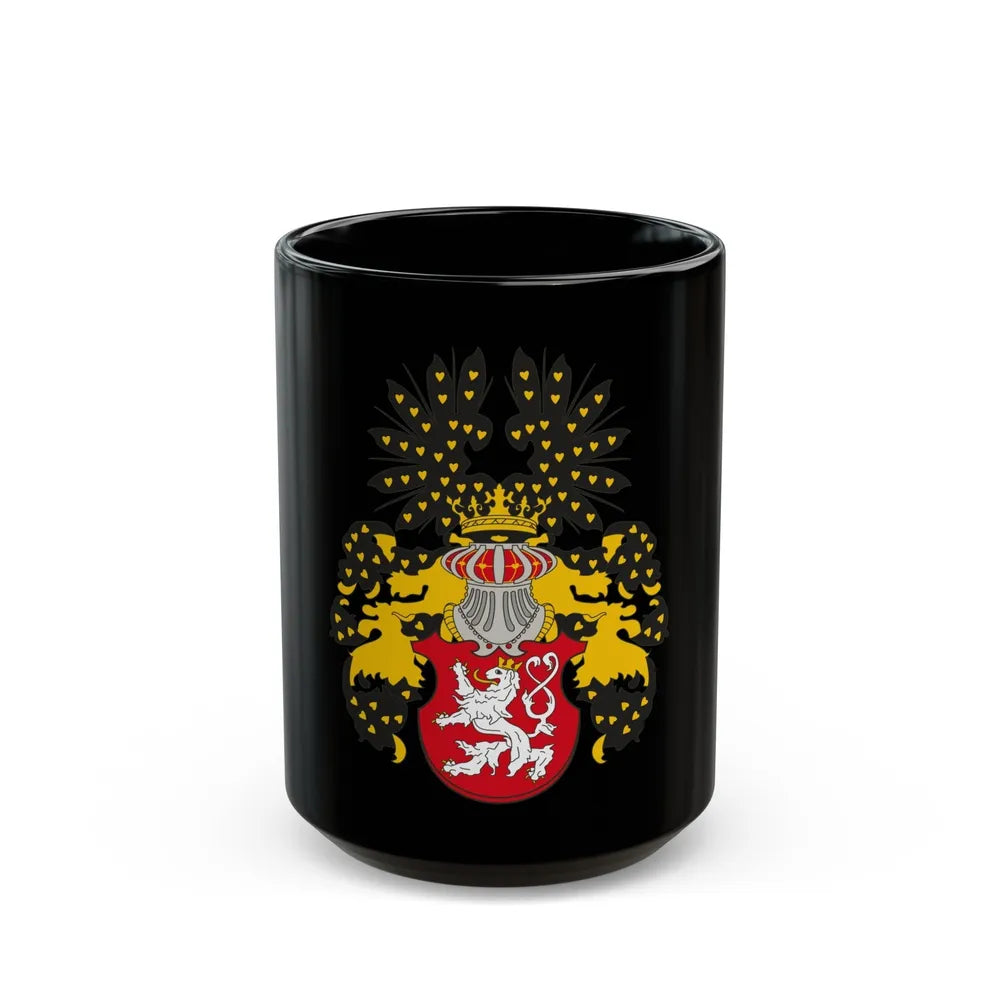 Coat of arms of the Kingdom of Bohemia - Black Coffee Mug-15oz-Go Mug Yourself