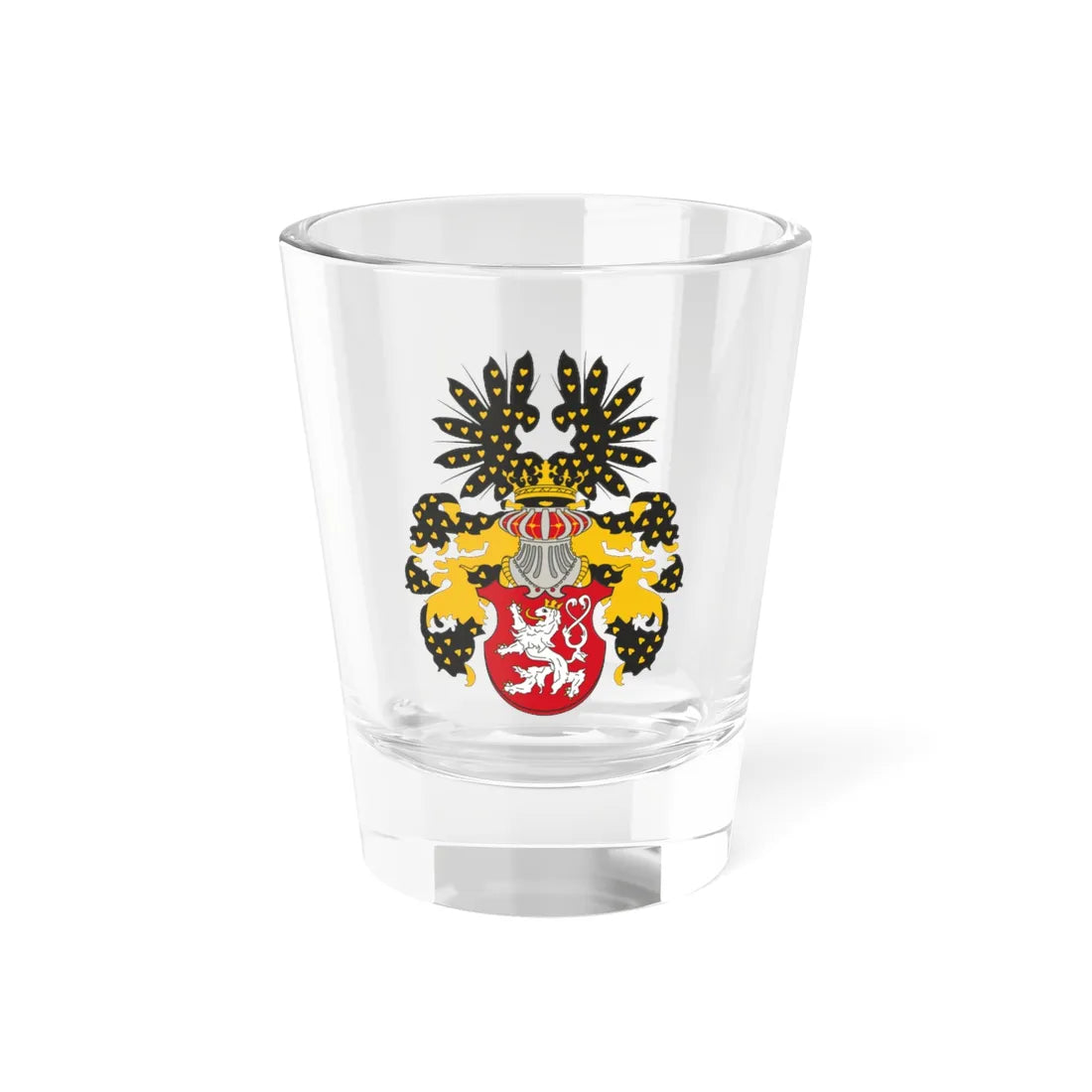 Coat of arms of the Kingdom of Bohemia (Czech Republic) (Coat of Arms) Shot Glass 1.5oz 1.5oz - Go Mug Yourself