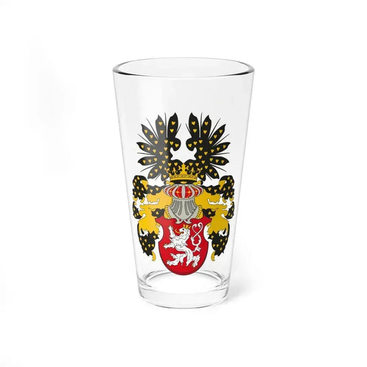 Coat of arms of the Kingdom of Bohemia - Pint Glass 16oz 16oz - Go Mug Yourself