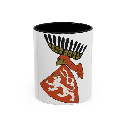 Coat of arms of the Kingdom of Bohemia (Wenceslaus II of Bohemia) - Accent Coffee Mug 11oz Black - Go Mug Yourself