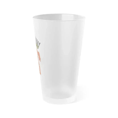 Coat of arms of the Kingdom of Bohemia (Wenceslaus II of Bohemia) - Frosted Pint Glass 16oz - Go Mug Yourself