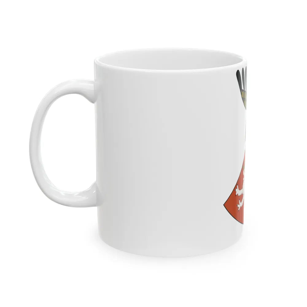 Coat of arms of the Kingdom of Bohemia (Wenceslaus II of Bohemia) - White Coffee Mug-Go Mug Yourself