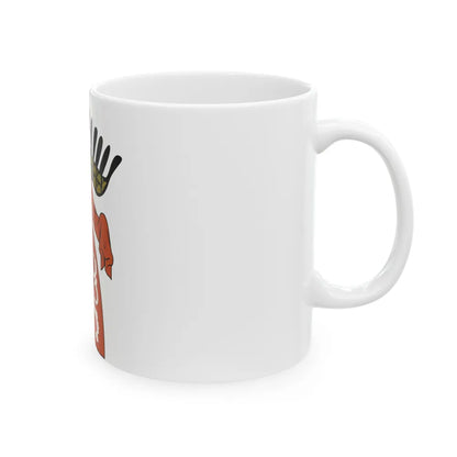 Coat of arms of the Kingdom of Bohemia (Wenceslaus II of Bohemia) - White Coffee Mug-Go Mug Yourself