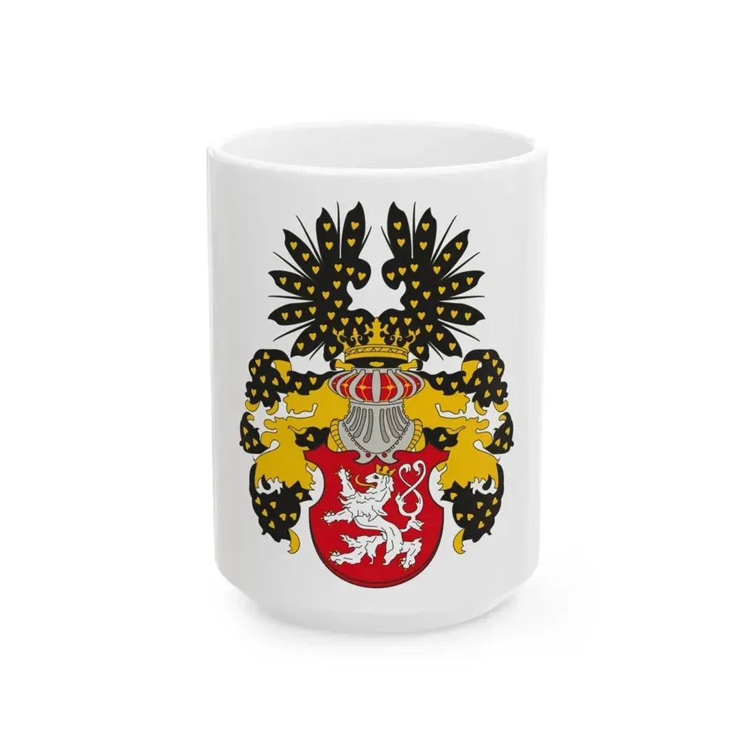Coat of arms of the Kingdom of Bohemia - White Coffee Mug 15oz - Go Mug Yourself
