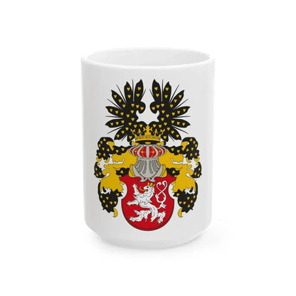 Coat of arms of the Kingdom of Bohemia - White Coffee Mug 15oz - Go Mug Yourself