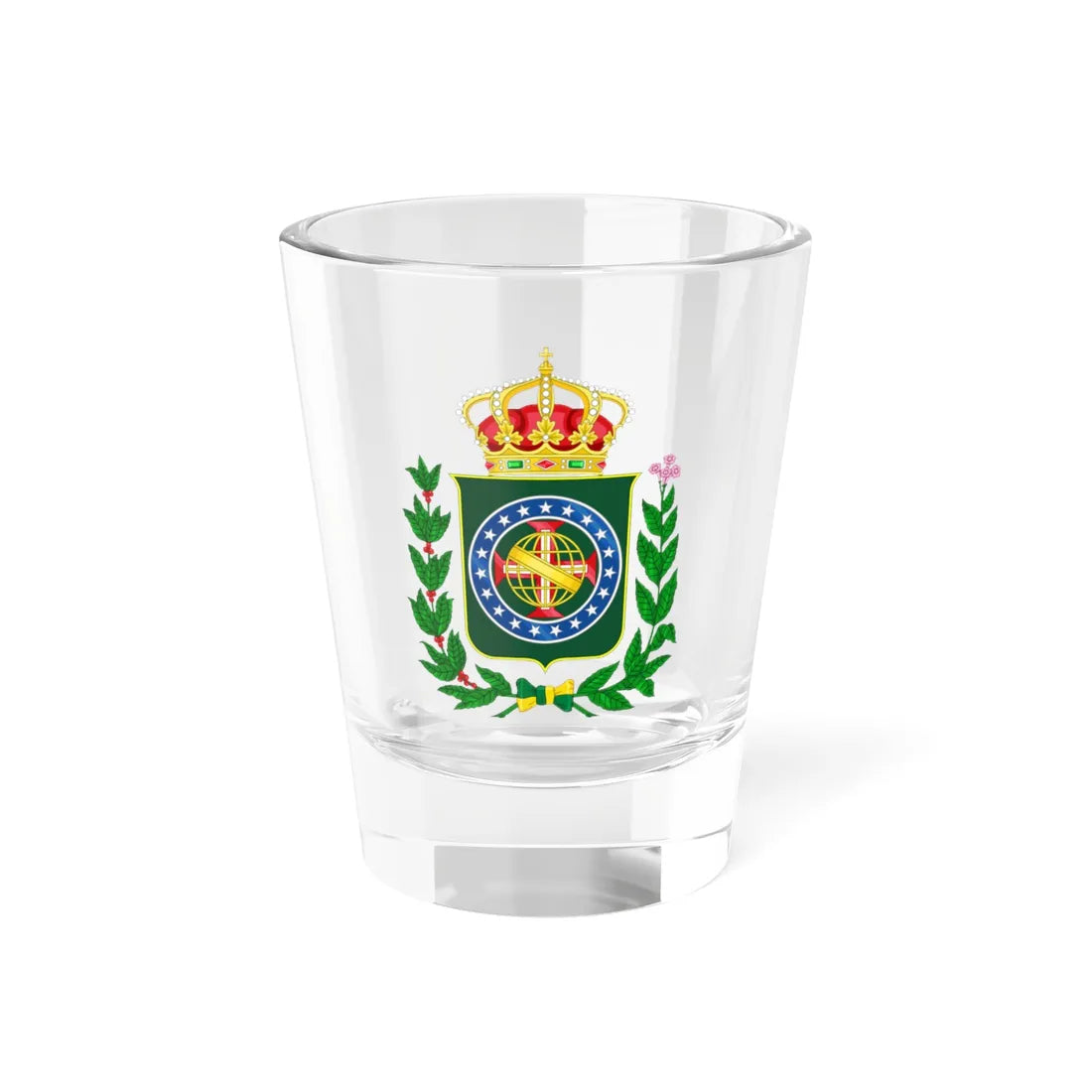Coat of arms of the Kingdom of Brazil 1822 (Brazil) (Coat of Arms) Shot Glass 1.5oz 1.5oz - Go Mug Yourself