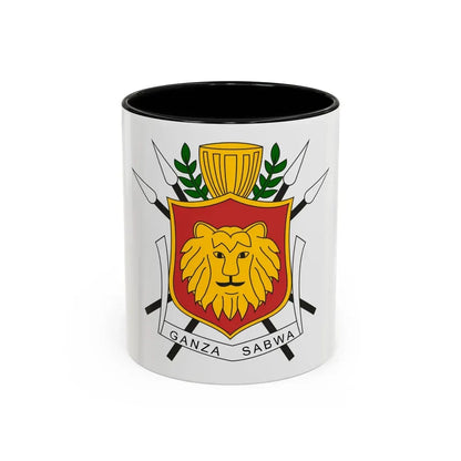 Coat of arms of the Kingdom of Burundi - Accent Coffee Mug 11oz Black - Go Mug Yourself