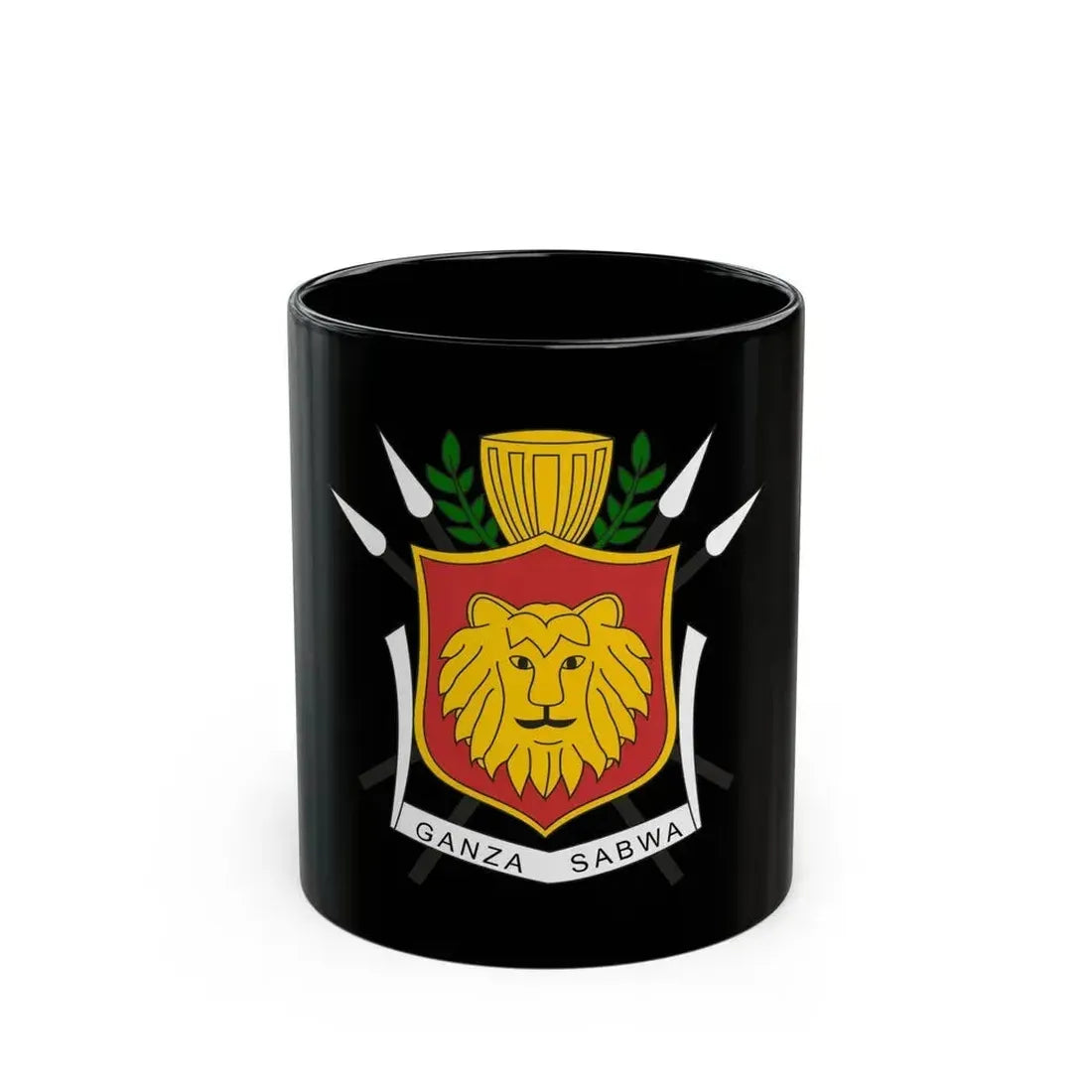 Coat of arms of the Kingdom of Burundi - Black Coffee Mug 11oz - Go Mug Yourself