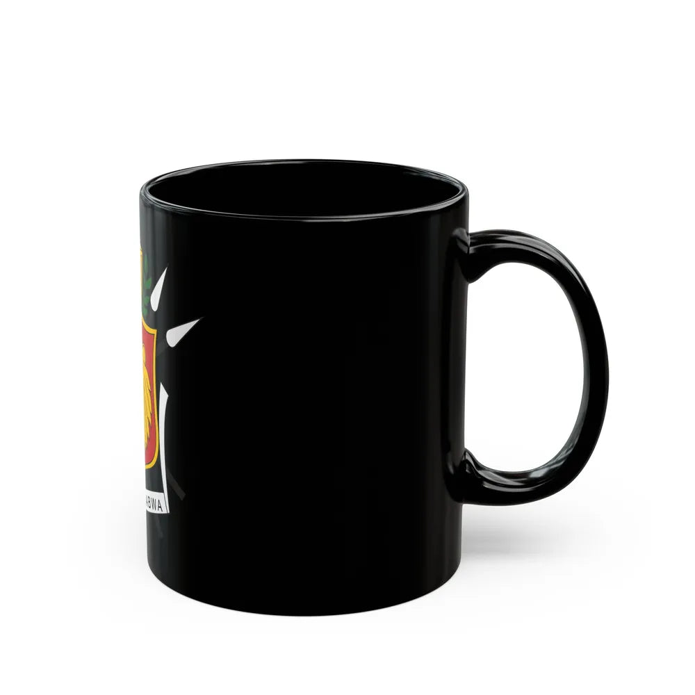 Coat of arms of the Kingdom of Burundi - Black Coffee Mug-Go Mug Yourself