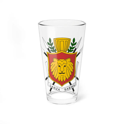 Coat of arms of the Kingdom of Burundi (Burundi) (Coat of Arms) Pint Glass 16oz 16oz - Go Mug Yourself