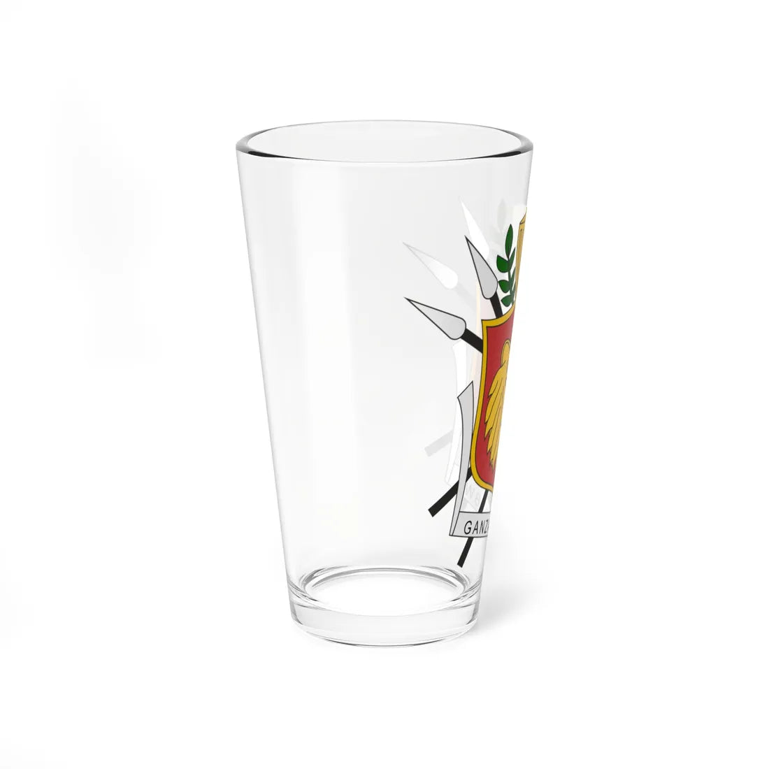 Coat of arms of the Kingdom of Burundi (Burundi) (Coat of Arms) Pint Glass 16oz - Go Mug Yourself