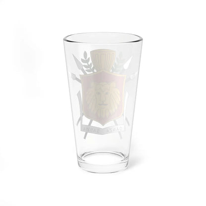 Coat of arms of the Kingdom of Burundi (Burundi) (Coat of Arms) Pint Glass 16oz - Go Mug Yourself