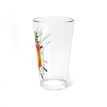 Coat of arms of the Kingdom of Burundi (Burundi) (Coat of Arms) Pint Glass 16oz - Go Mug Yourself