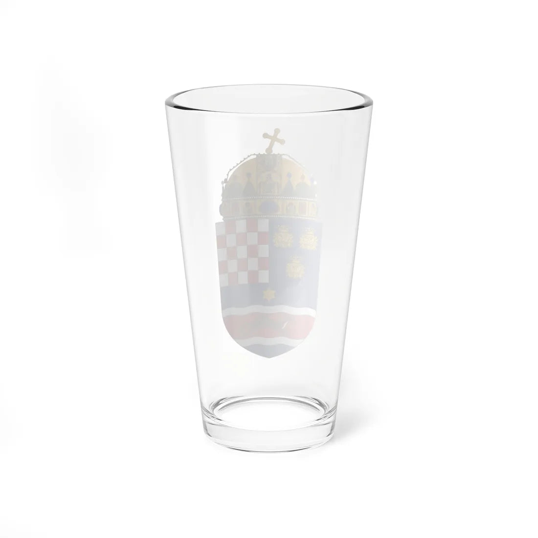 Coat of Arms of the Kingdom of Croatia-Slavonia (Croatia) (Coat of Arms) Pint Glass 16oz - Go Mug Yourself