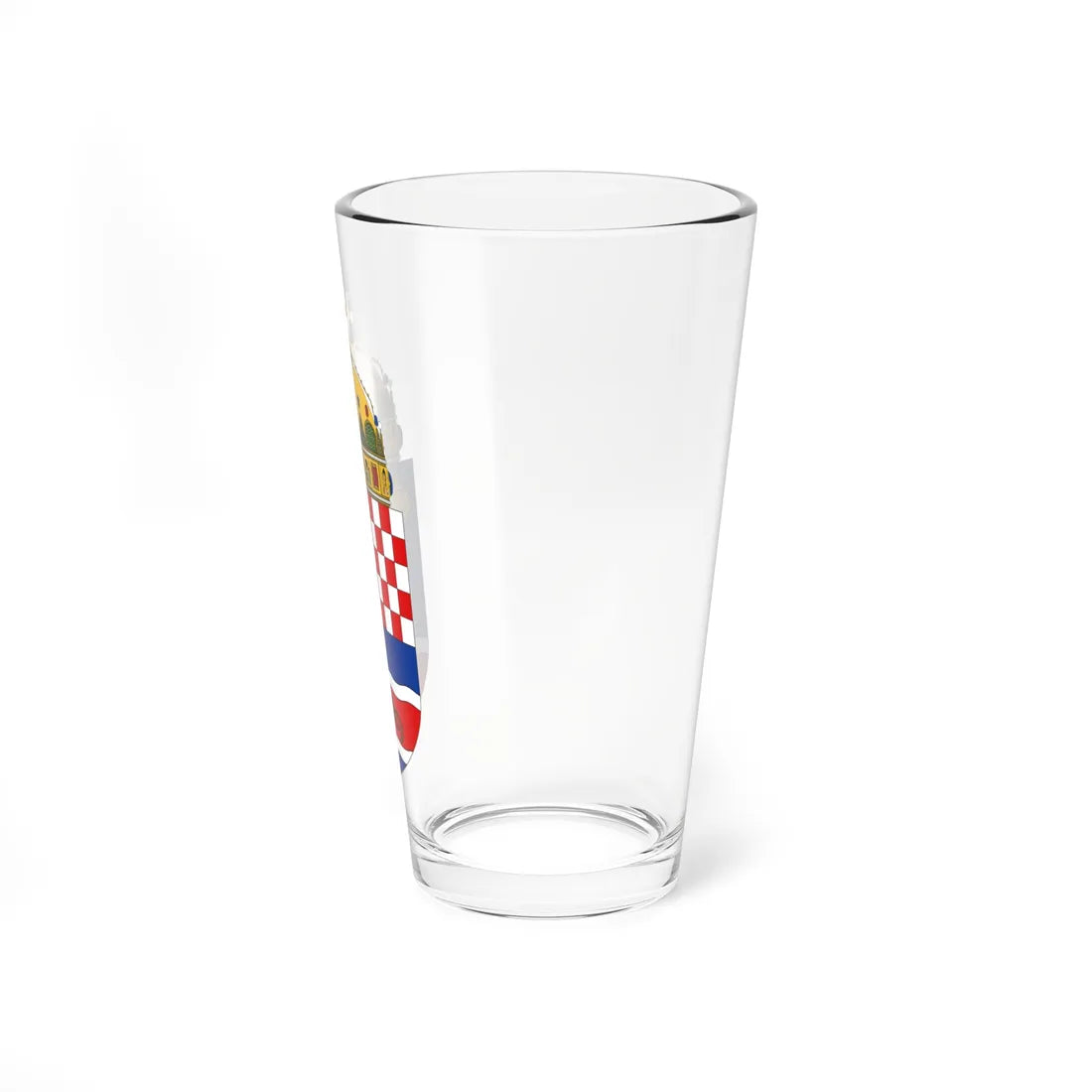 Coat of Arms of the Kingdom of Croatia-Slavonia (Croatia) (Coat of Arms) Pint Glass 16oz - Go Mug Yourself