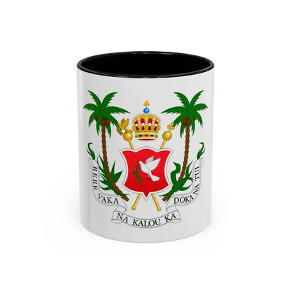 Coat of arms of the Kingdom of Fiji (1871-1874) - Accent Coffee Mug 11oz Black - Go Mug Yourself