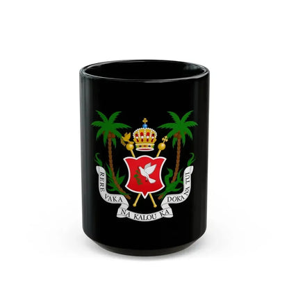 Coat of arms of the Kingdom of Fiji (1871-1874) - Black Coffee Mug 15oz - Go Mug Yourself