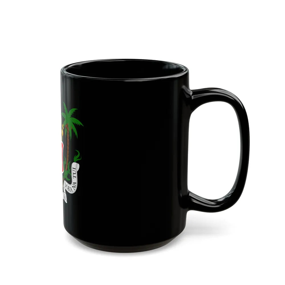 Coat of arms of the Kingdom of Fiji (1871-1874) - Black Coffee Mug-Go Mug Yourself