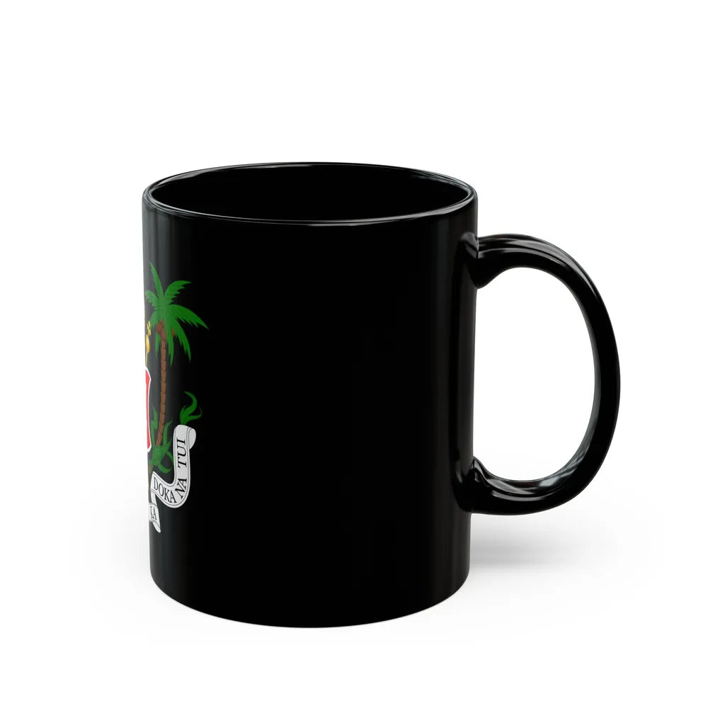 Coat of arms of the Kingdom of Fiji (1871-1874) - Black Coffee Mug-Go Mug Yourself