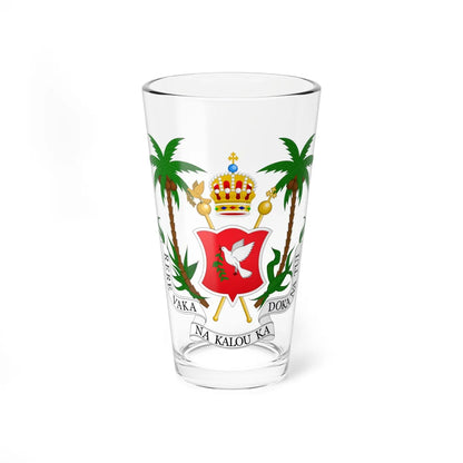 Coat of arms of the Kingdom of Fiji 1871-1874 (Fiji) (Coat of Arms) Pint Glass 16oz 16oz - Go Mug Yourself
