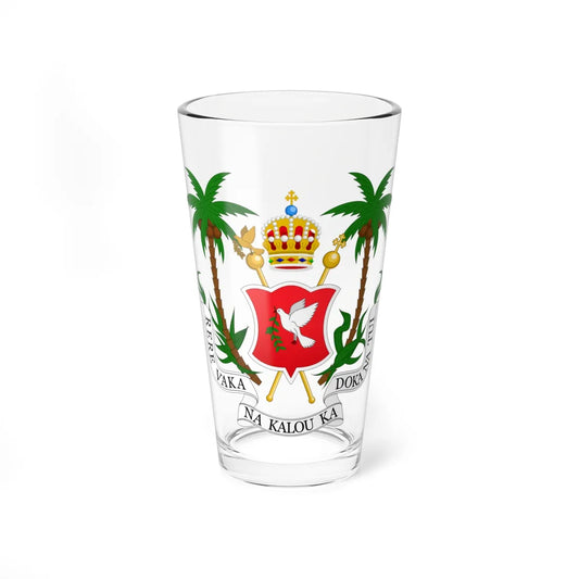 Coat of arms of the Kingdom of Fiji 1871-1874 (Fiji) (Coat of Arms) Pint Glass 16oz 16oz - Go Mug Yourself