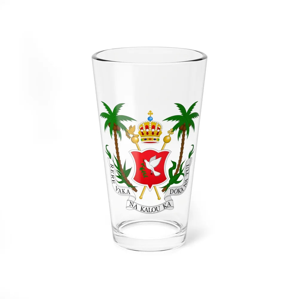 Coat of arms of the Kingdom of Fiji (1871-1874) - Pint Glass 16oz-16oz-Go Mug Yourself