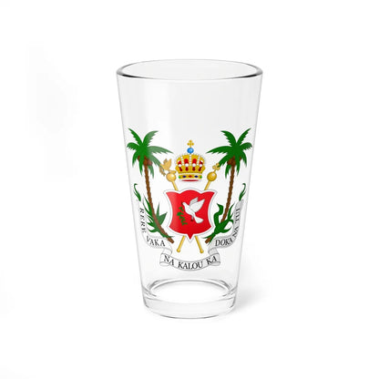 Coat of arms of the Kingdom of Fiji (1871-1874) - Pint Glass 16oz-16oz-Go Mug Yourself