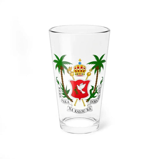 Coat of arms of the Kingdom of Fiji (1871-1874) - Pint Glass 16oz 16oz - Go Mug Yourself