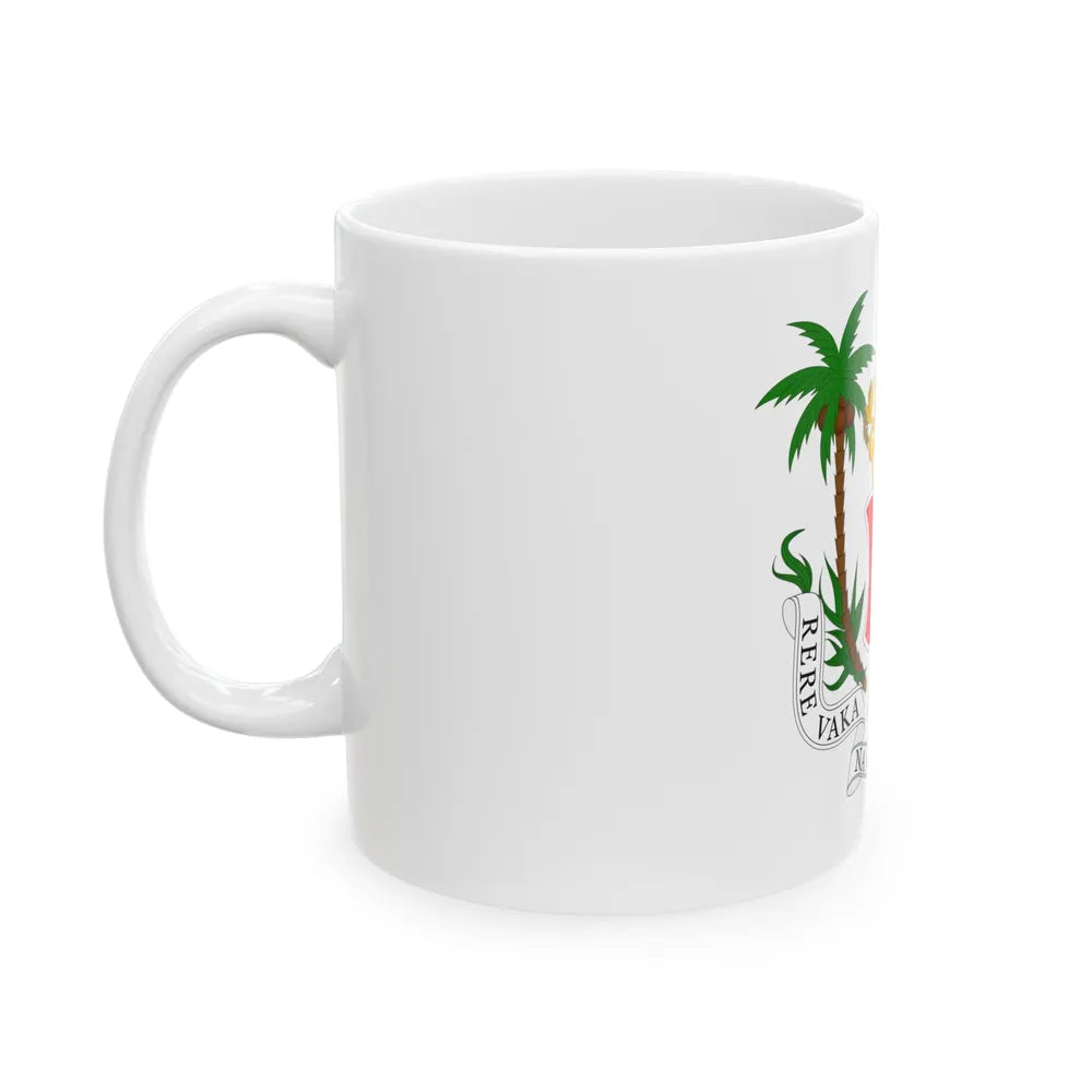 Coat of arms of the Kingdom of Fiji (1871-1874) - White Coffee Mug-Go Mug Yourself