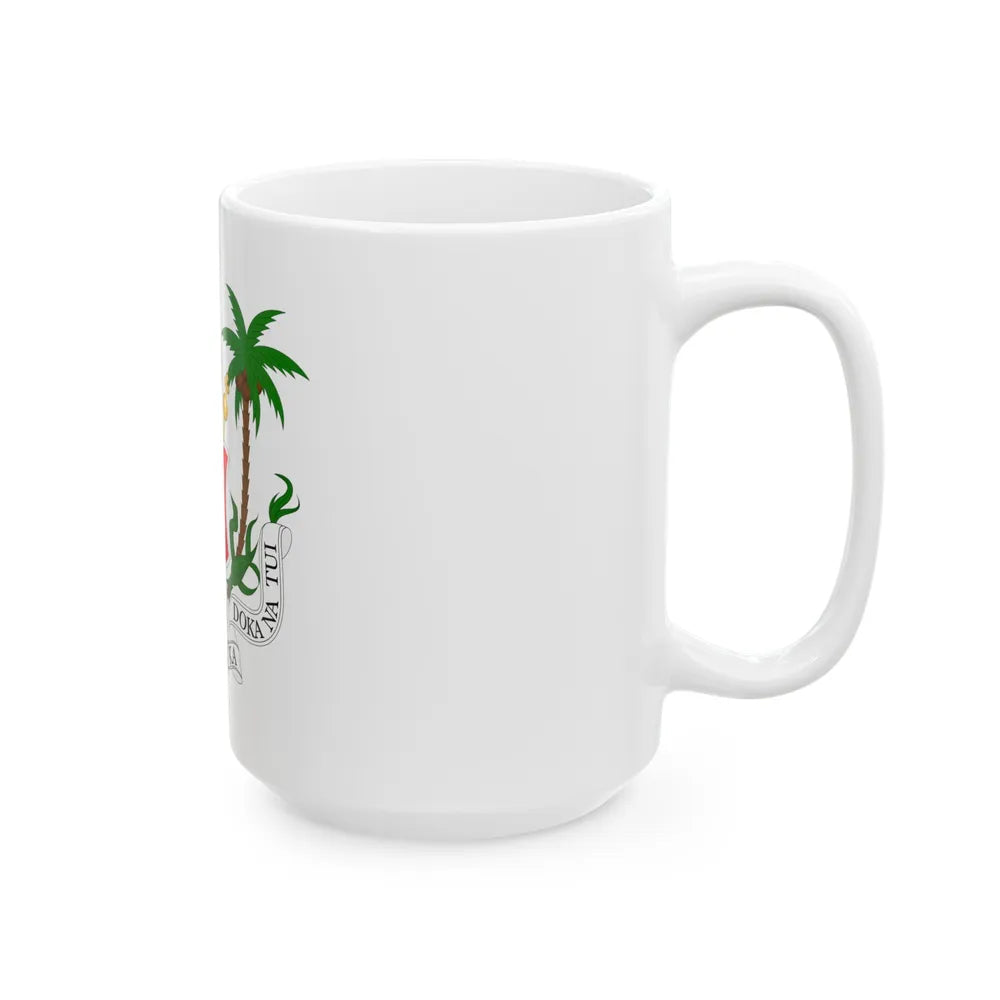 Coat of arms of the Kingdom of Fiji (1871-1874) - White Coffee Mug-Go Mug Yourself