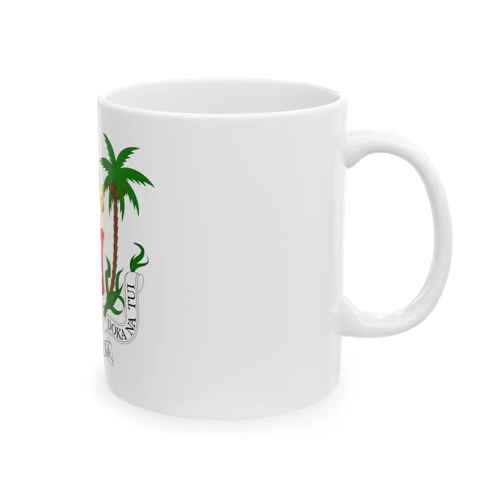 Coat of arms of the Kingdom of Fiji (1871-1874) - White Coffee Mug-Go Mug Yourself