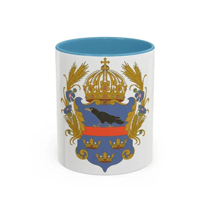 Coat of arms of the Kingdom of Galicia and Lodomeria - Accent Coffee Mug 11oz Light Blue - Go Mug Yourself