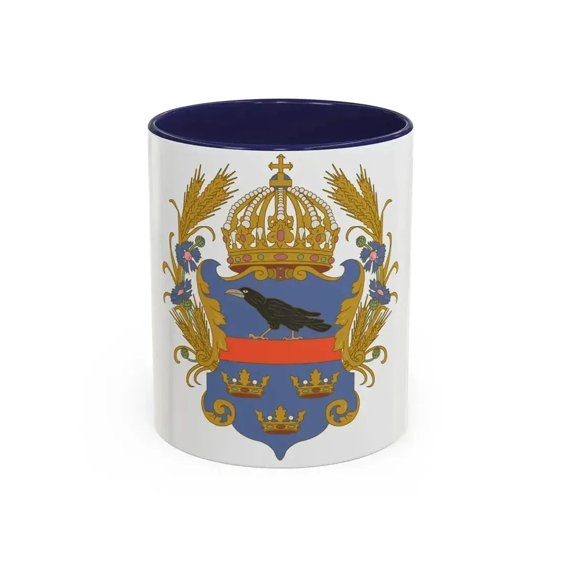 Coat of arms of the Kingdom of Galicia and Lodomeria - Accent Coffee Mug 11oz Navy - Go Mug Yourself