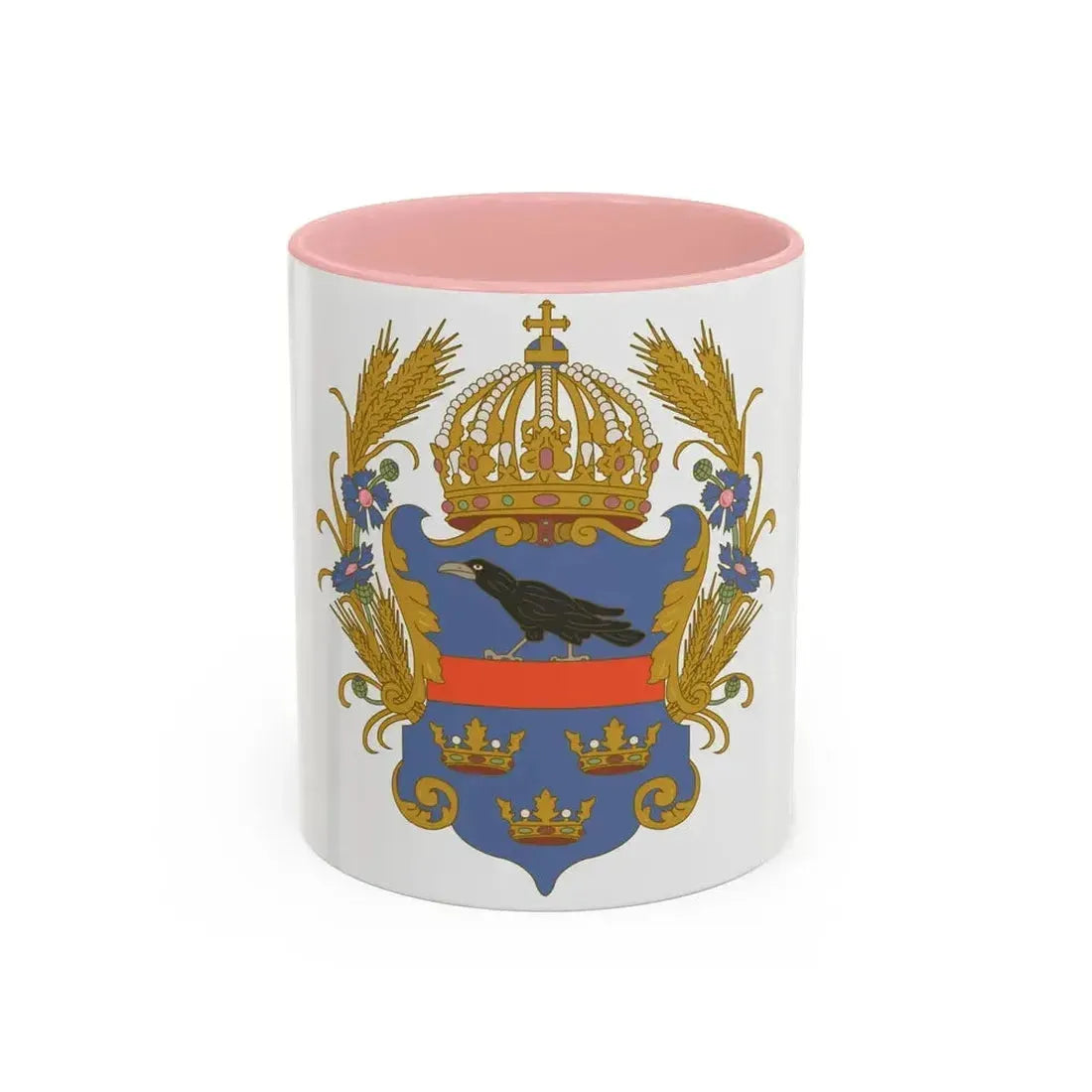 Coat of arms of the Kingdom of Galicia and Lodomeria - Accent Coffee Mug 11oz Pink - Go Mug Yourself
