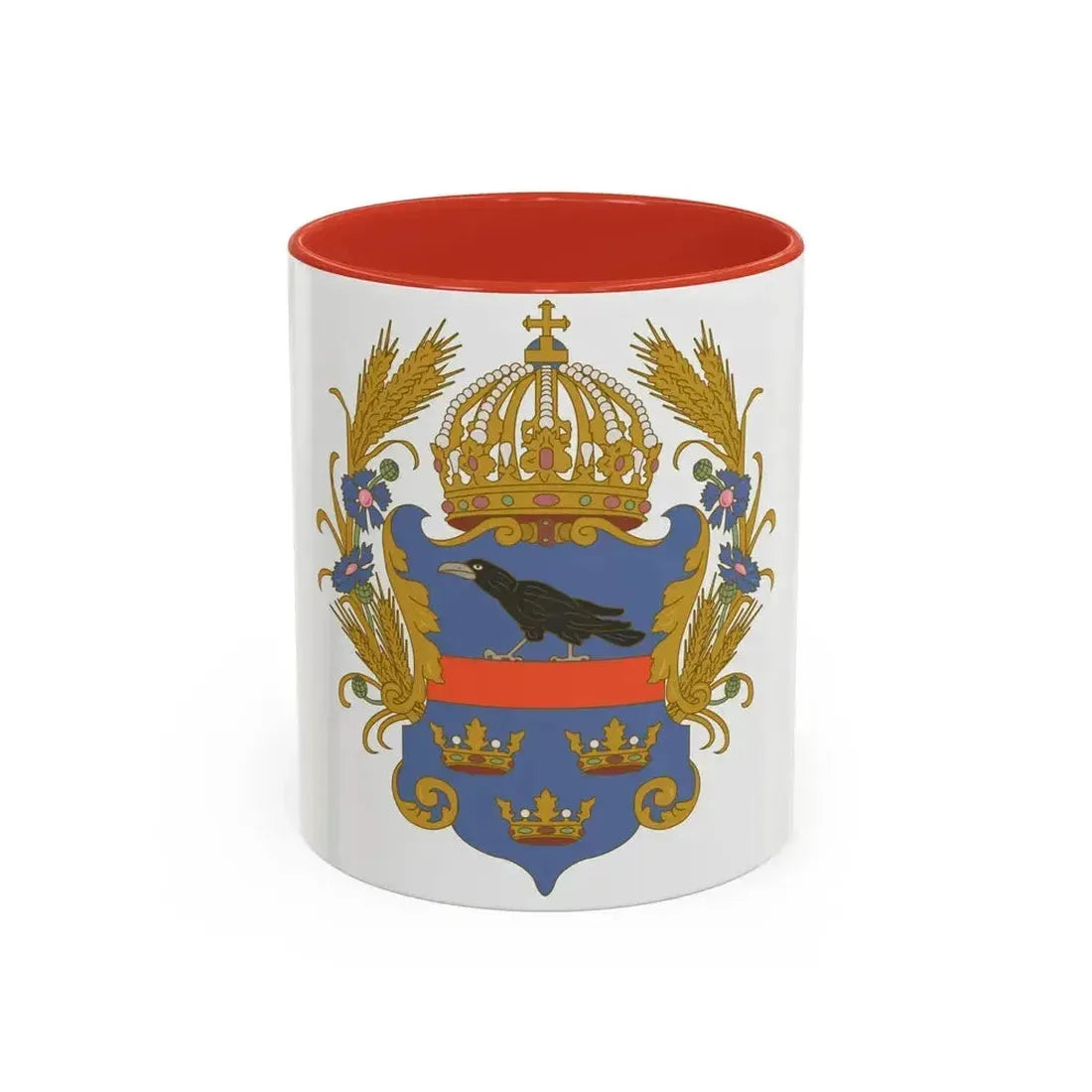 Coat of arms of the Kingdom of Galicia and Lodomeria - Accent Coffee Mug 11oz Red - Go Mug Yourself