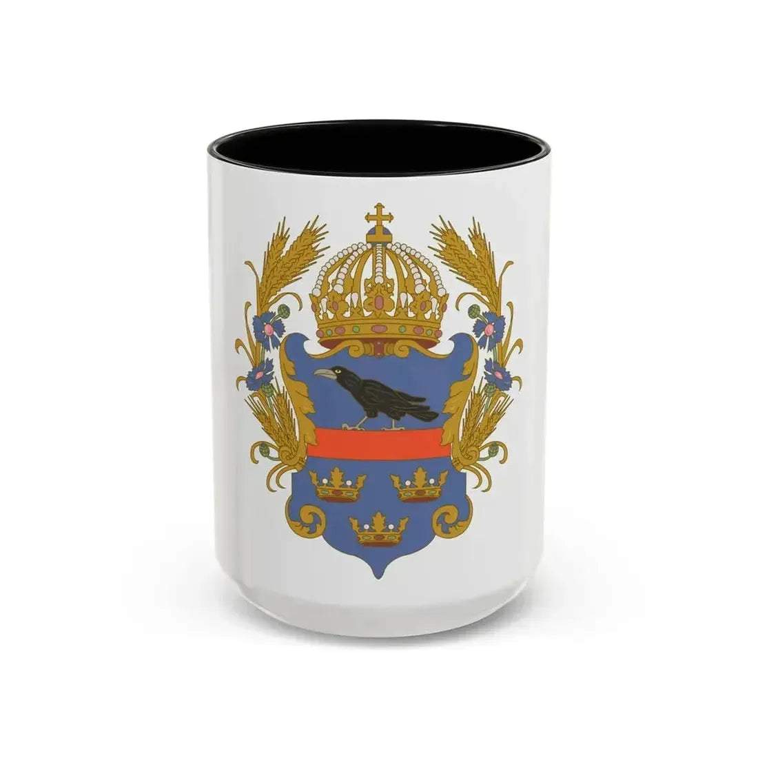 Coat of arms of the Kingdom of Galicia and Lodomeria - Accent Coffee Mug 15oz Black - Go Mug Yourself