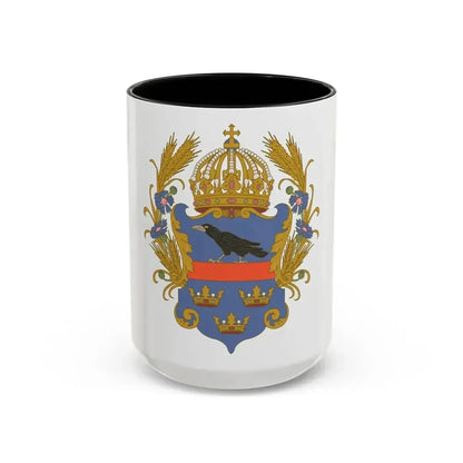 Coat of arms of the Kingdom of Galicia and Lodomeria - Accent Coffee Mug 15oz Black - Go Mug Yourself
