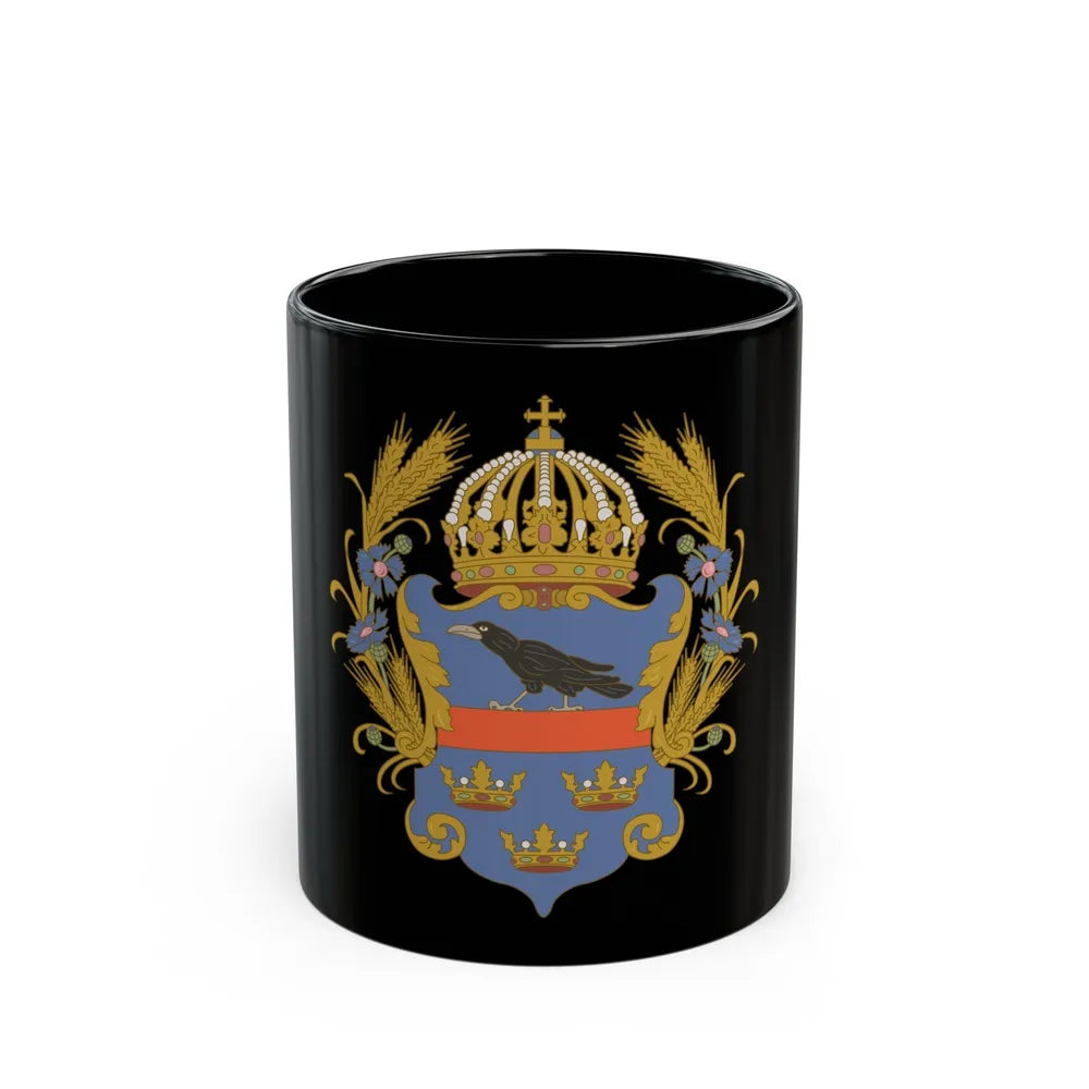 Coat of arms of the Kingdom of Galicia and Lodomeria - Black Coffee Mug-11oz-Go Mug Yourself