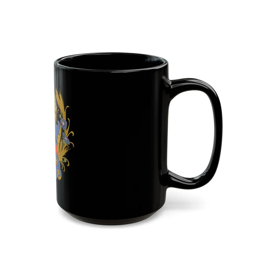 Coat of arms of the Kingdom of Galicia and Lodomeria - Black Coffee Mug-Go Mug Yourself