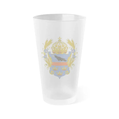 Coat of arms of the Kingdom of Galicia and Lodomeria - Frosted Pint Glass 16oz Default Title - Go Mug Yourself