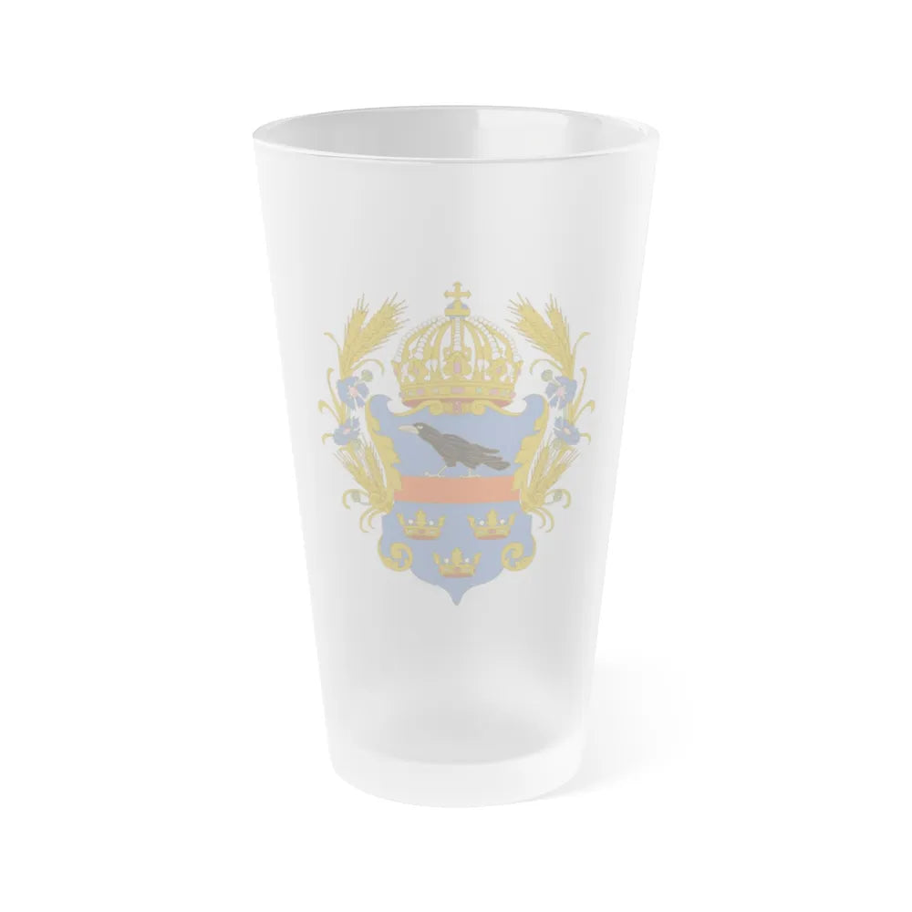 Coat of arms of the Kingdom of Galicia and Lodomeria - Frosted Pint Glass 16oz-Go Mug Yourself