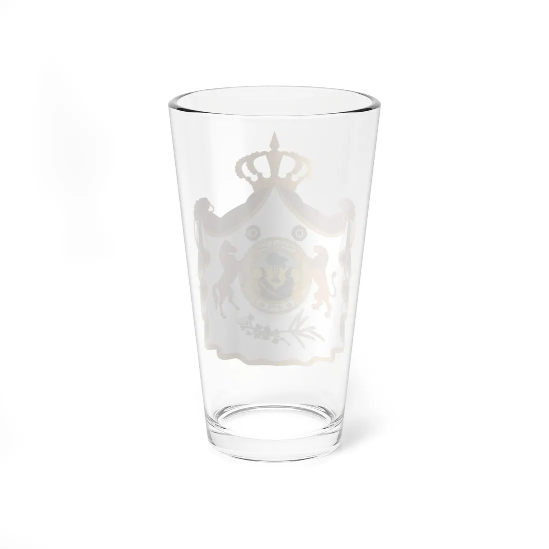 Coat of arms of the Kingdom of Iraq 1921-1958 (Iraq) (Coat of Arms) Pint Glass 16oz - Go Mug Yourself