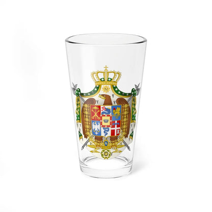 Coat of Arms of the Kingdom of Italy 1805-1814 (Italy) (Coat of Arms) Pint Glass 16oz 16oz - Go Mug Yourself