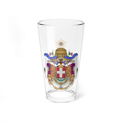 Coat of arms of the Kingdom of Italy 1870 (Italy) (Coat of Arms) Pint Glass 16oz 16oz - Go Mug Yourself
