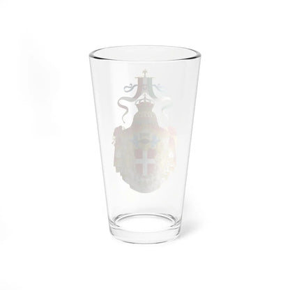 Coat of arms of the Kingdom of Italy 1890 (Italy) (Coat of Arms) Pint Glass 16oz - Go Mug Yourself