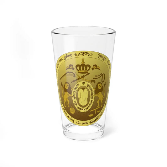 Coat of arms of the Kingdom of Kartli-Kakheti (Georgia) (Coat of Arms) Pint Glass 16oz 16oz - Go Mug Yourself