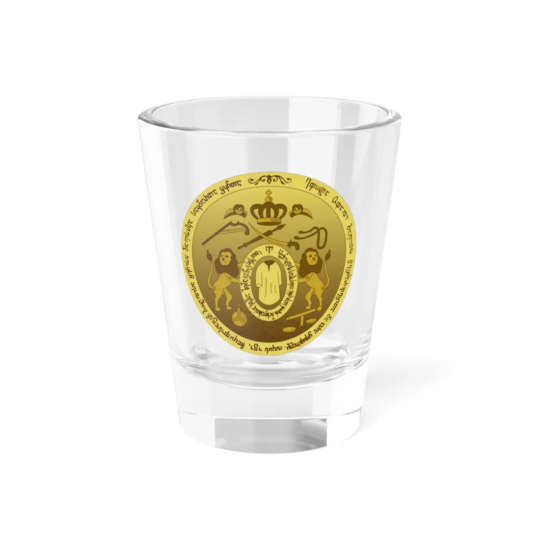 Coat of arms of the Kingdom of Kartli-Kakheti (Georgia) (Coat of Arms) Shot Glass 1.5oz 1.5oz - Go Mug Yourself