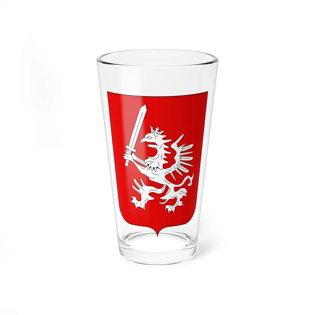 Coat of arms of the Kingdom of Livonia (Latvia) (Coat of Arms) Pint Glass 16oz 16oz - Go Mug Yourself