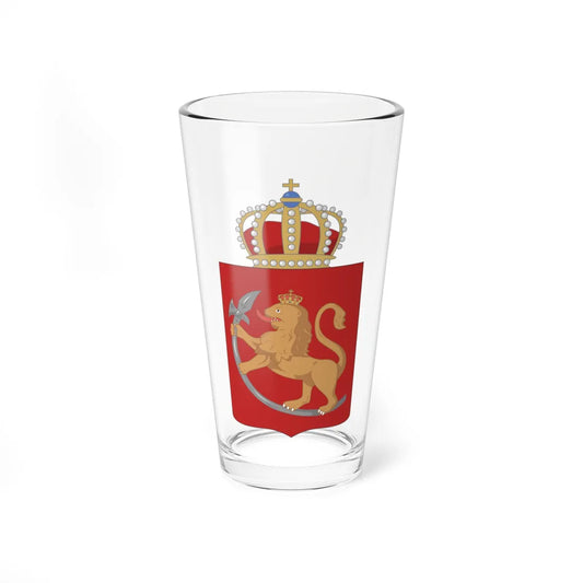 Coat of arms of the Kingdom of Norway 1814 (Norway) (Coat of Arms) Pint Glass 16oz 16oz - Go Mug Yourself